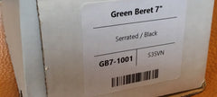 Chris Reeve Green Beret 7" Black, Serrated - GB7-1001