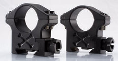 PICATINNY / TACTICAL RINGS (4 SCREW) PRODUCT LINE (for use on a picatinny base/rail) - store.TalleyScopeRings.com - 1