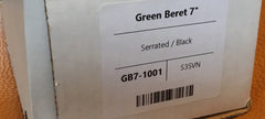 Chris Reeve Green Beret 7"  Black, Serrated - GB7-1001